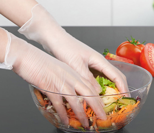 Small Food Safe Latex Free Powder Free Disposable Gloves Soft And Uniform Thickness