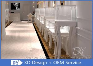 Quality European Style Fully White Jewelry Store Showcase / Jewellery Display Cabinet wholesale