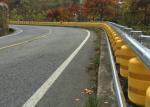 Yellow Red Color Traffic Safety Roller Barrier Road Spinning Barrel D350XL500mm