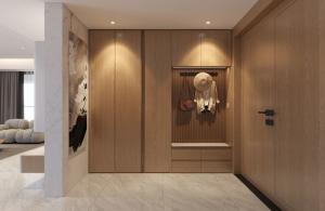 Quality Fadior Full Height Shoe Cabinet Wood Grain Modern Foyer Cabinet wholesale