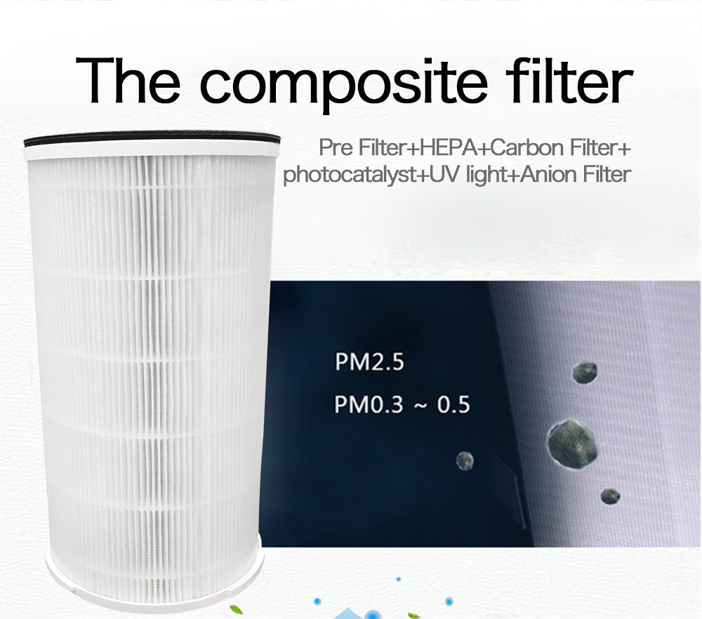 Carbon Filter HEPA 10 35m2 Home Air Purifier 18W UV Light