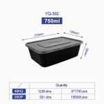 Disposable Microwave Safe PP Injection Restaurant Take Away Container Camping