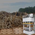 Recycled 2000 Mm Compressed Wood Pallet Machine For Waste Wood