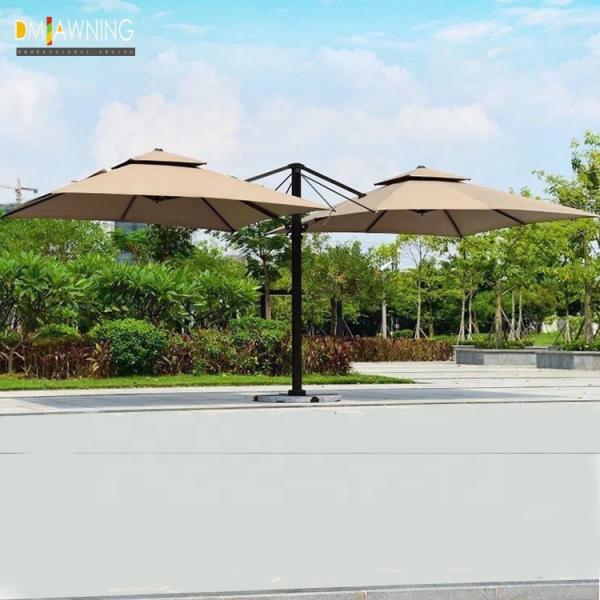 Hanging Aluminium Outdoor Patio Umbrella For Balcony Square Cantilever Umbrella