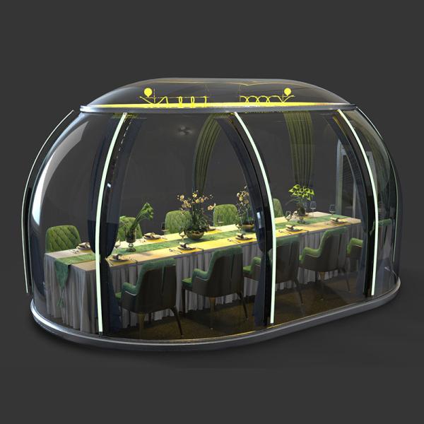 Outdoor Camping Homestay Steel Structure Spherical Tent House With Transparent