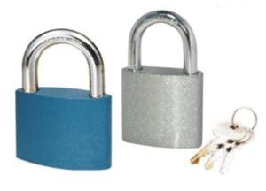 Quality Oval Iron High Security Padlock / 3 Nickel Plated Long Shank Padlock wholesale