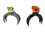 rotating Hydraulic Grapple For 4-55tons Excavator Grabbing Log Rock Materials