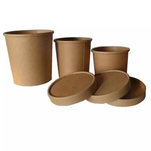 Quality Personalised Printed Custom Disposable Rice Salad Ice Cream Food Container Paper Soup Bowl wholesale