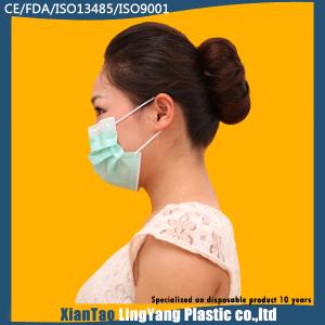 Quality Disposable Hospital Nonwoven One Time Use 3 ply Blue Earloop Face Mask wholesale