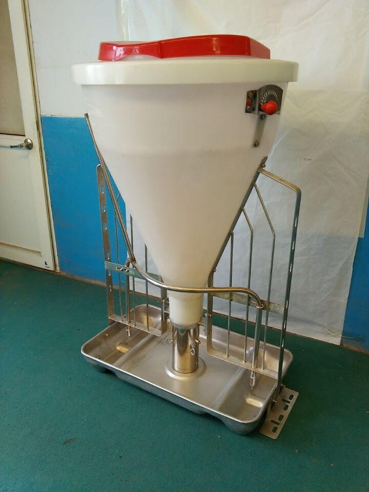 Stainless Steel And Plastic Automatic Pig Feeder , Wet Dry Hog Feeders