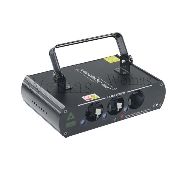 Nightclub Party Laser Lights Three Eyes 4 Micro - Step Motor Scanner 30W Rated