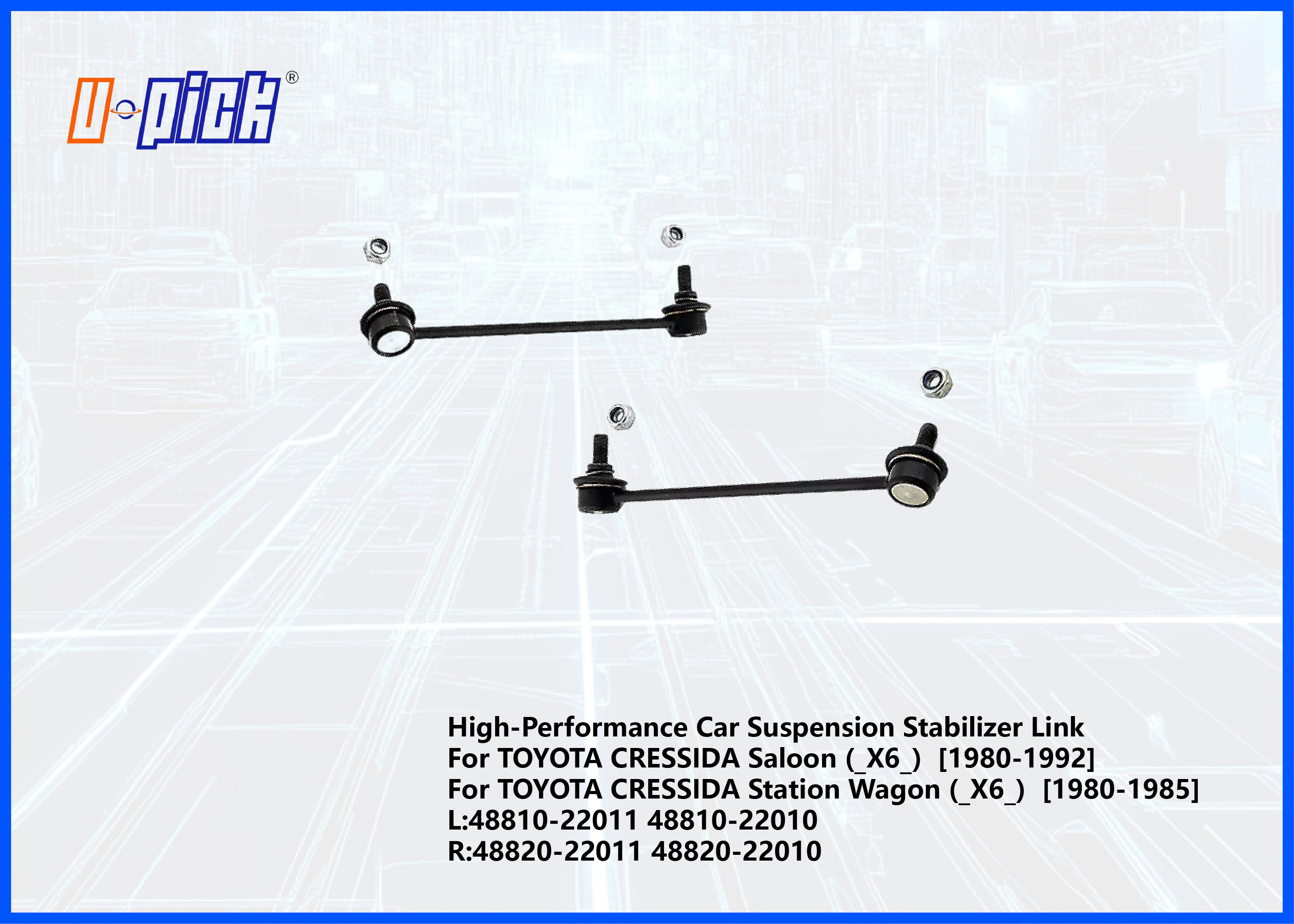 High-Performance Car Suspension Stabilizer Link For TOYOTA CRESSIDA 80-92 L:48810-22011 48810-22010 R:48820-22011 48820-22010