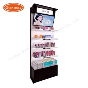 Quality Makeup Nail Polish Storage Cosmetics Display Stand With Lights wholesale