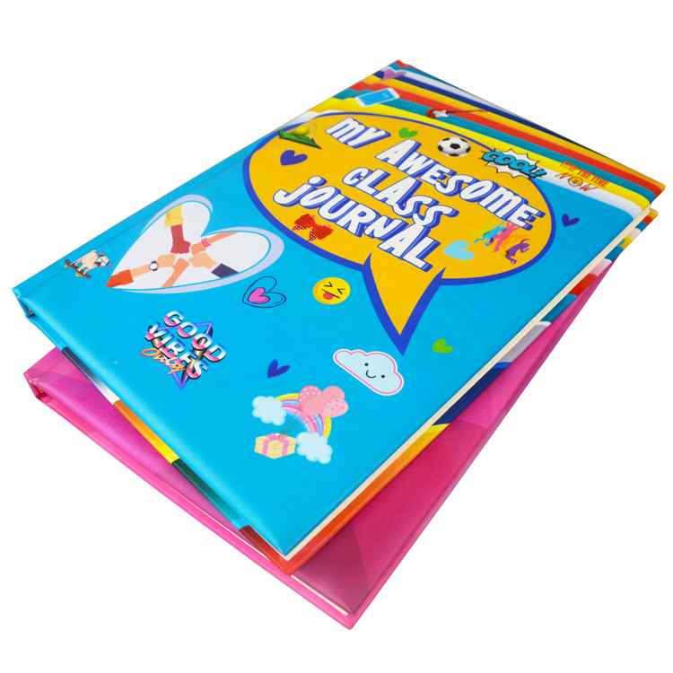 Oem A5 Kids Book Printing Hardcover Reading And Writing C2S Art paper Cover
