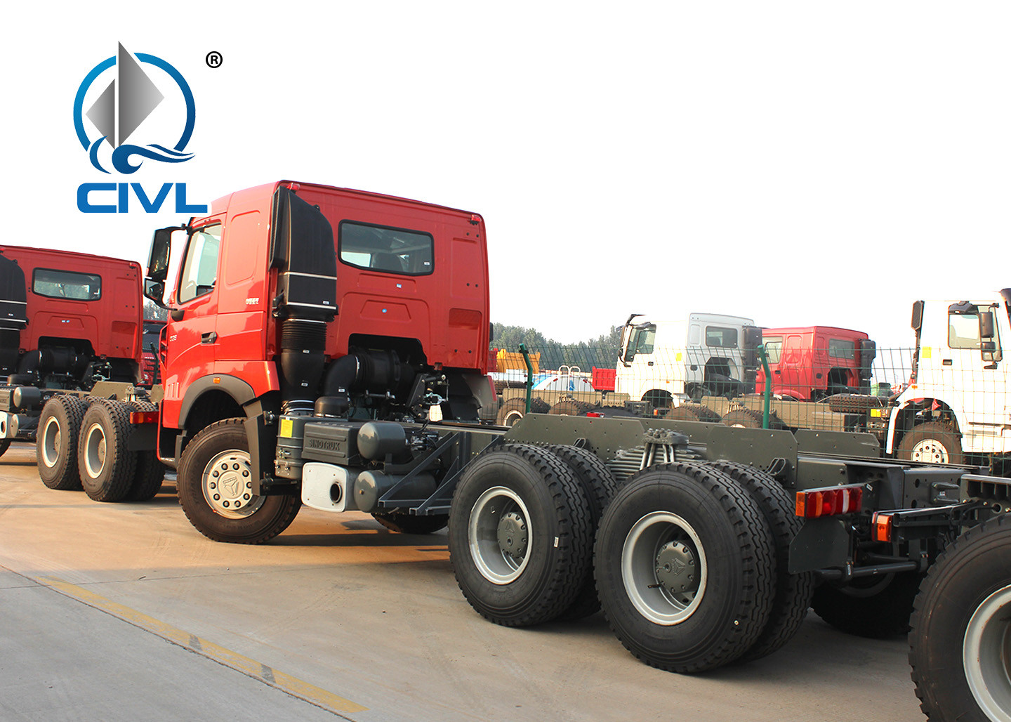 371hp 25 - 40 Ton Heavy Cargo Trucks ZZ1257N4341W with Tr668 TR691 Tyre 6X4 sidewall heavy cargo truck