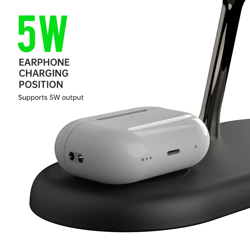 T256 Desktop All In One Wireless Charging Station with Night Light and Touch Switch