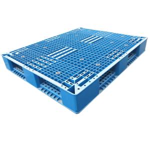 Quality HDPE Recyclable Euro Plastic Pallet Blue Lightweight Moulded Pallets wholesale