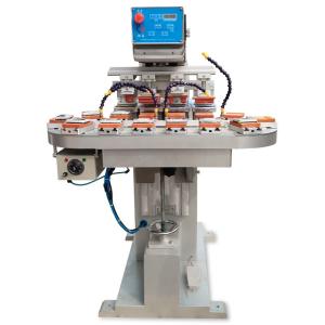Quality 50W Transfer Belt Pad Printer Machine Semi Auto 4 Color Pad Printer wholesale