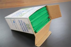 Quality White Green Color Disposable Plastic Aprons For Adults 0.016-0.02mm Thickness wholesale