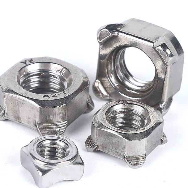 SS304 SS316 A2-70 A4-80 M8 M10 M12 Square Weld Nuts And Washers