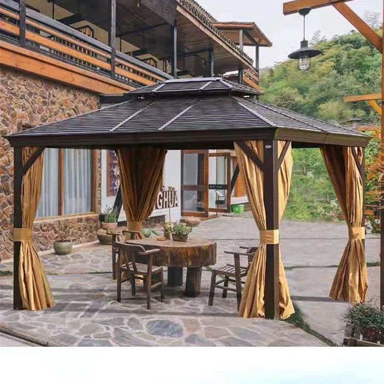 Motorized Louvered Pergola Hardtop Gazebo Aluminum Louvered Pergola