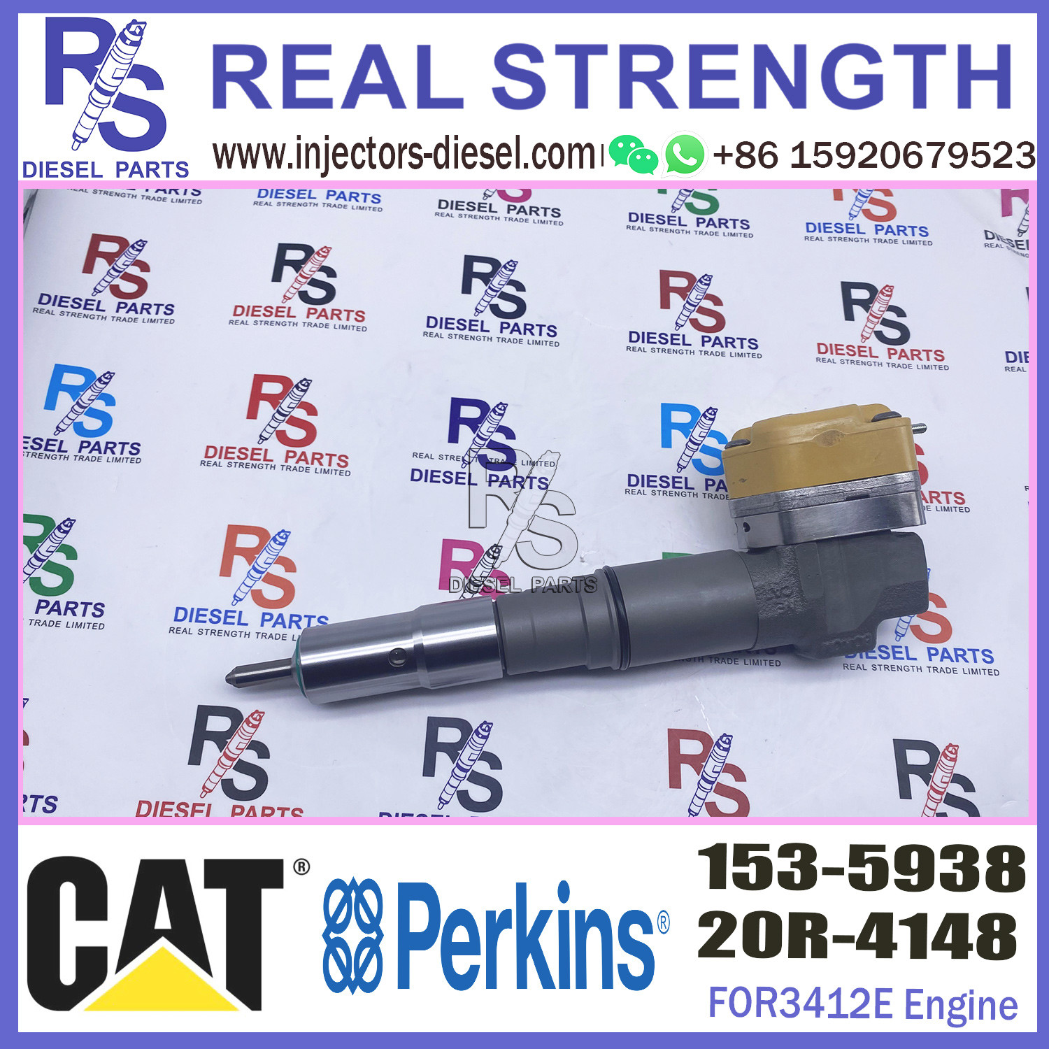 Diesel pump nozzle assembly common rail injector 153-5938 for diesel engine