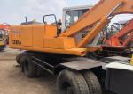Used Excavator Machine hyundai 130W wheel excavator 2004 yellow Korea excavator