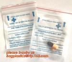 Medical Zipper Bag/LDPE Medical zipper bag/Medicine zipper Bag, writable medical