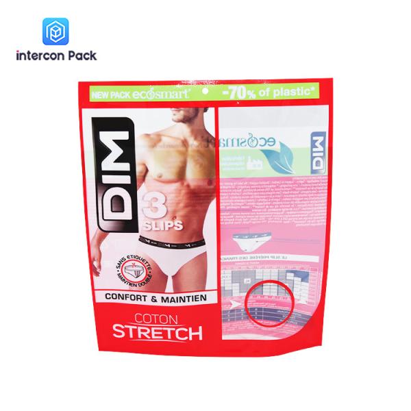 Heat Sealing Paper Plastic Composite Bag Three Side Sealing Polyester For