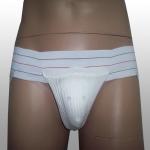 White Color Men ' S Athletic Supporter , Male Athletic Supporter With Flex