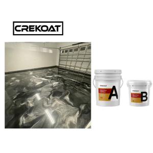 Quality Two Part Metallic Epoxy Floor Coating Skid Resistant High Durability wholesale