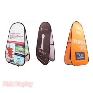 Quality Outdoor Non Toxic Pink Display Pop Up Banner Stand wholesale