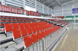 Quality Coloured HDPE Chair Powder Coated Retractable Bleacher Seating wholesale