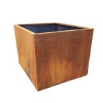 Flower pot corten steel long rectangle outdoor planters