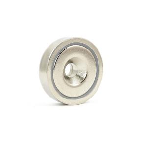 Quality N35 strong round base neodymium countersink hole pot magnet wholesale