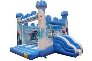 Quality Frozen Theme Inflatable Bounce House With Slide Environmental Friendly wholesale