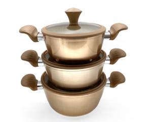 4.5mm Durable Aluminum Pot 40cm Induction Bottom Cookware Set
