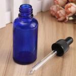 Blue Amber Empty Glass Bottle With Dropper 10ml 20ml Boston Refillable With