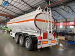 3 Axle 45000 Liter Oil Tank Semi Trailer Mechanical Suspension