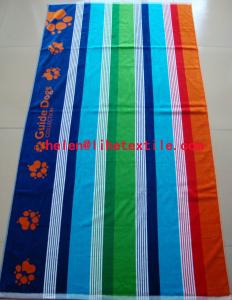 Quality 100% cotton yarn dyed stripe beach towel , 100x180cm , GSM500 wholesale