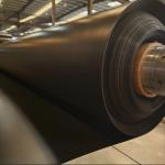 Black HDPE Geomembrane Liners For Landfill / Mining / Water Containment