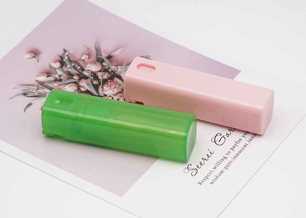 20ml 30ml Plastic Spray Bottle Empty Credit Card Pink Perfume Tester Bottle