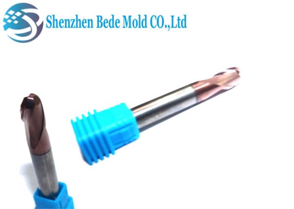 Carbide Ball End Mill Cutter 2 Flute CNC Cutting Tools For High Hardness