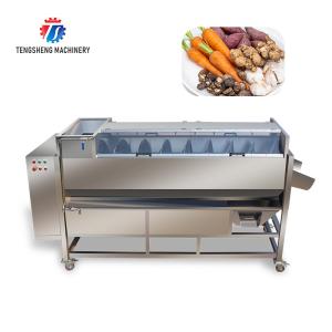 Quality 3500KG/H Vegetable Processing Machine Spiral Shaft Potato Peeling Machine wholesale