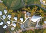 New Design Snail Shape Luxury Resort Glamping Tent With 1 Bedroom And 1 Bathroom