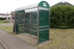 Fashionable Generous Stainless Steel Bus Stop Eco Friendly Takes Up Little Space