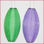 Solar LED Nylon Lantern Oval