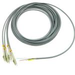 FTTH FTTX LC 4F Armoured G653 Fiber Optic Patch Cables