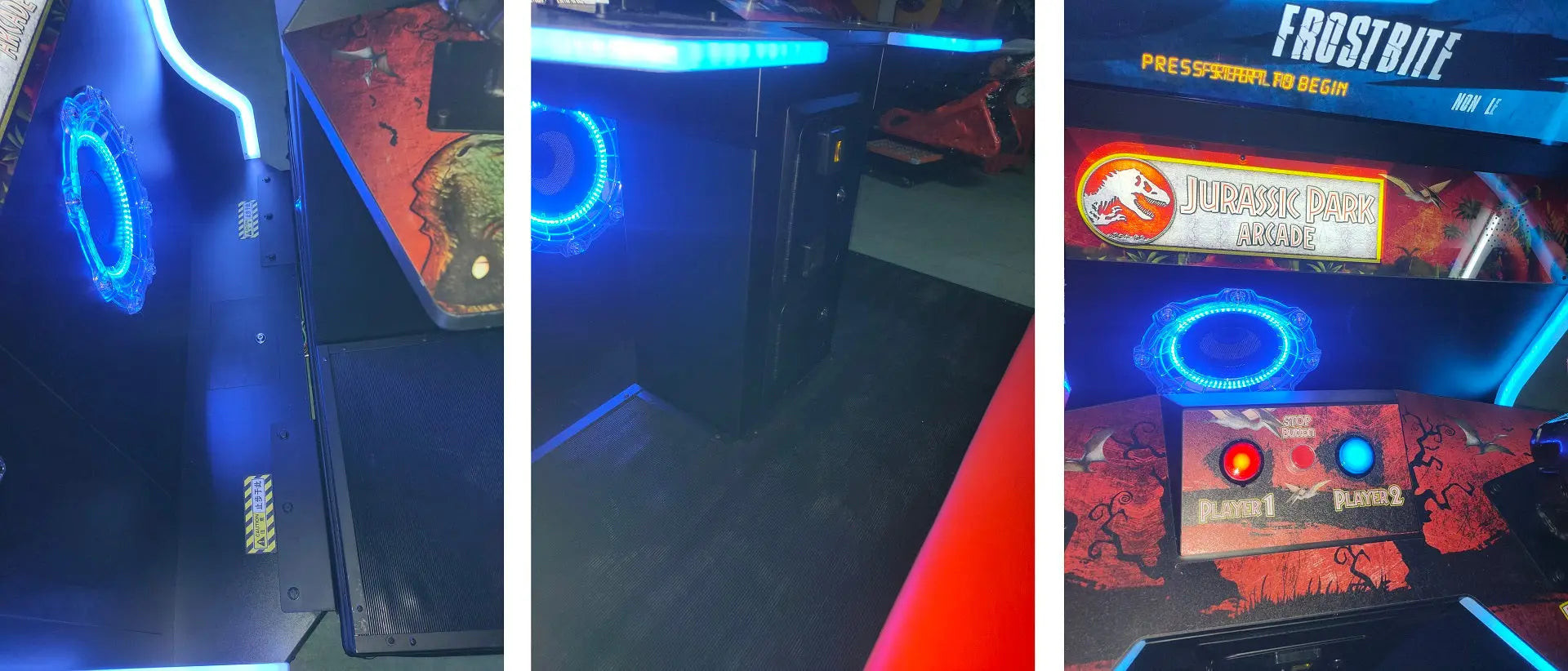 Coin Operated Video Arcade Game Machine Shooting Gun Jurassic Park Games With Dynamic Platform