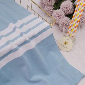 Quality Sweat Absorbing Knitted Pique Fabric , 225cm Tight Woven Striped Knitted Fabric wholesale